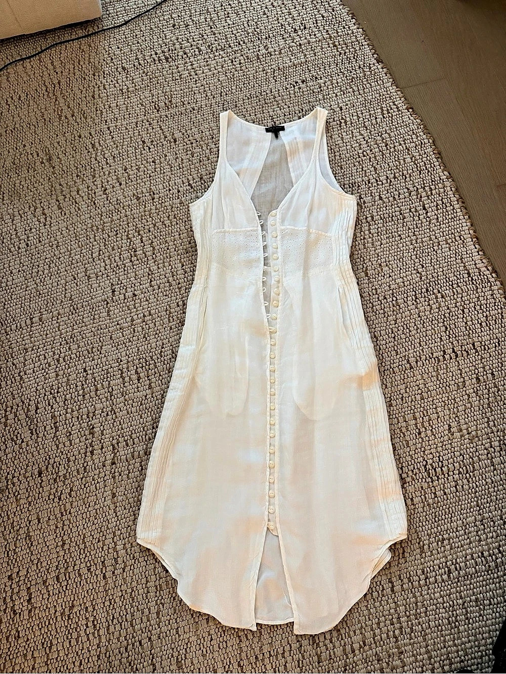 Rag and Bone white linen dress